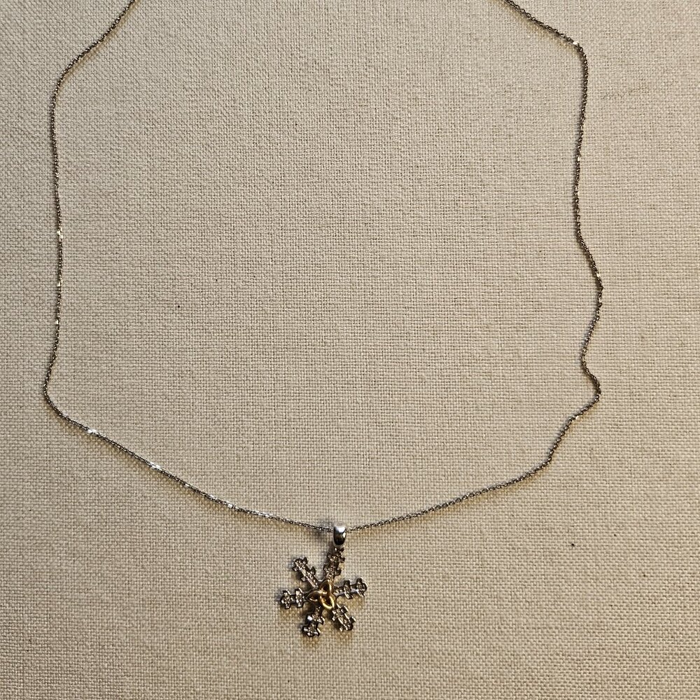 .Trinity Snowflake Pendant Necklace from The Irish Gift House
